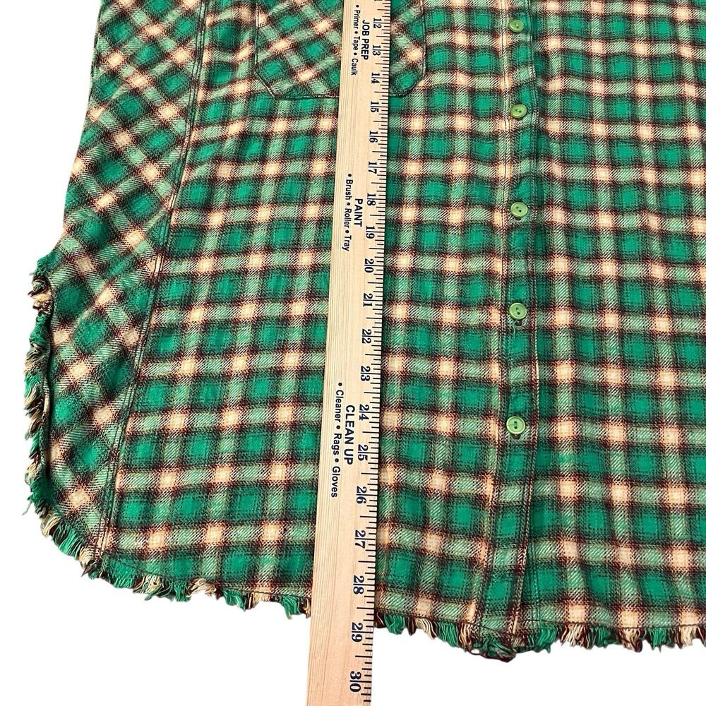 BDG Urban Outfitters Brixton Flannel Shirt Large Button Down Oversized Plaid - Picture 5 of 8